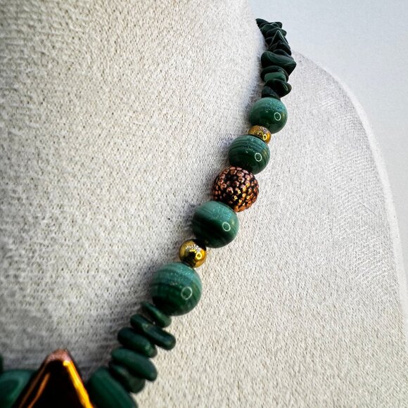 Artisan Malachite Necklace - Picture 4 of 7